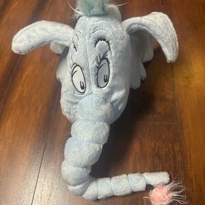 Plush Blue Horton Dr Seuss hat